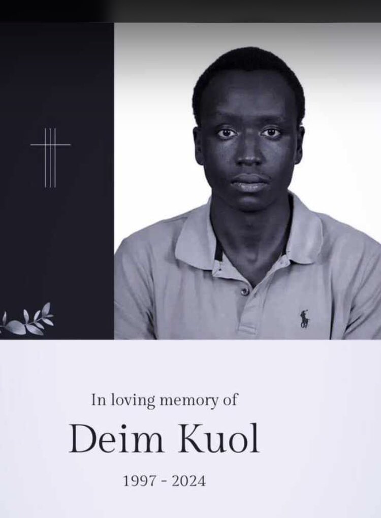 sssalumniorg's tweet photo. 1/3

It is with deep sadness that we announce the passing of Diem Kuol, a distinguished member of our community. The late Diem Kuol served as a House Captain of Kenya A in our student body at Sunshine Secondary School, Class of 2015. https://t.co/P38AQ6hoU4