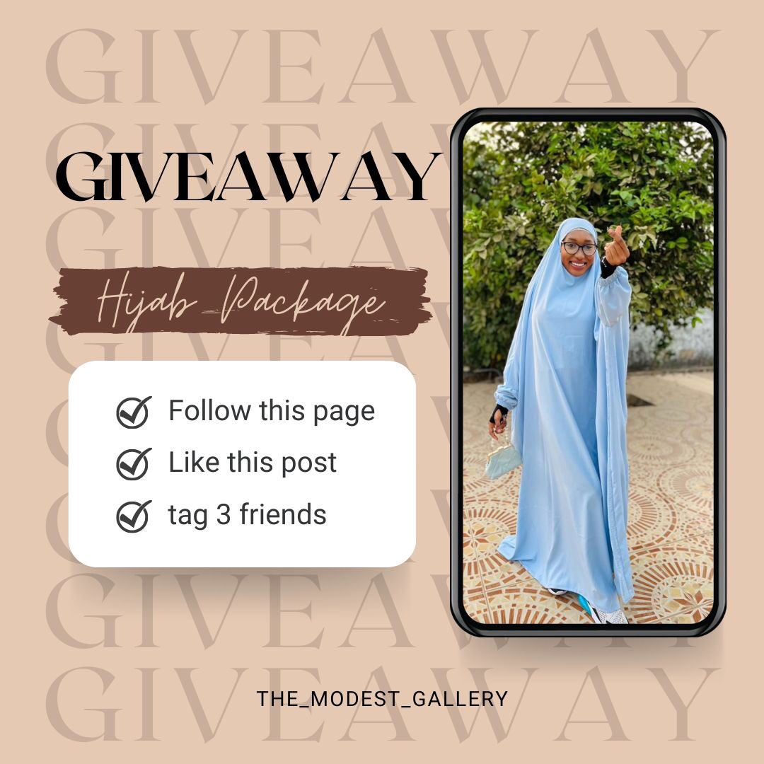 Giveaway Alert 🚨

The Modest Gallery turns 3 on February 15th and we want to use this opportunity to appreciate you all for your endless support. The giveaway package will include an outfit, 2 veils, a pack of pins, an under cap and arm sleeves.
