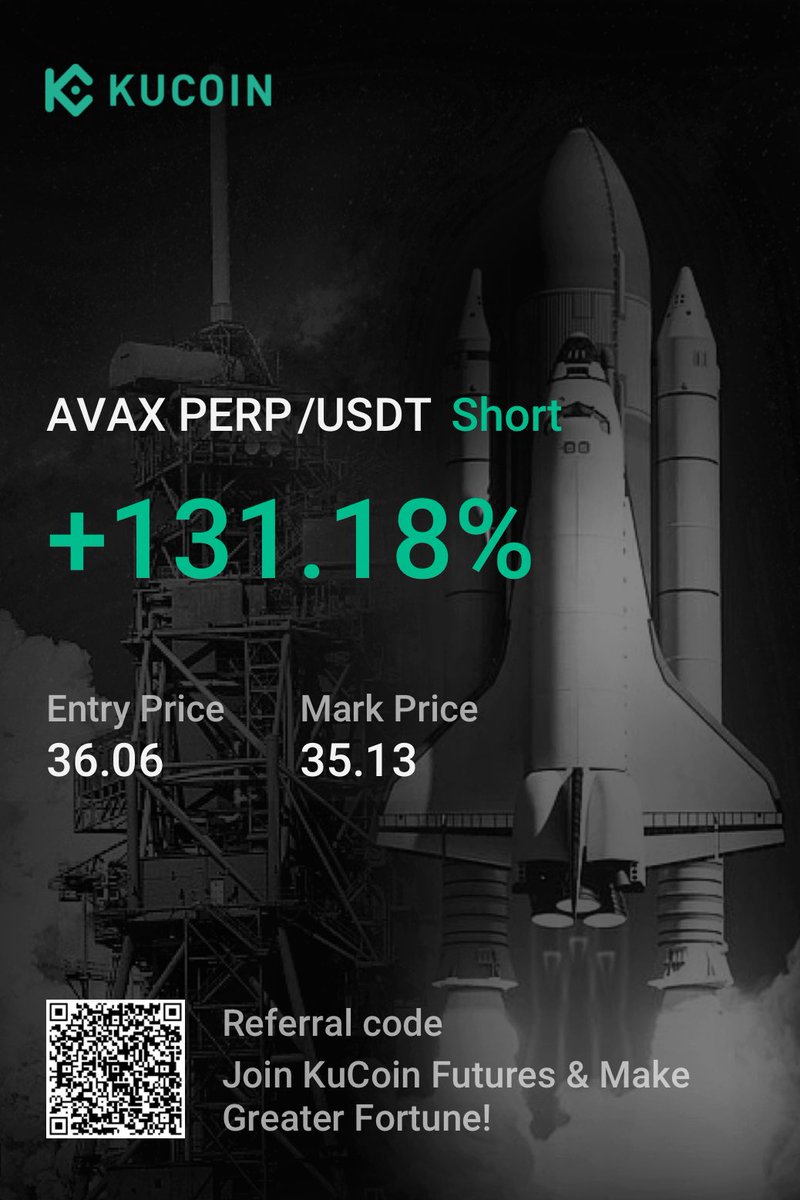 One more high leverage shot of the day so far so good $AVAX 🎯🤔👀