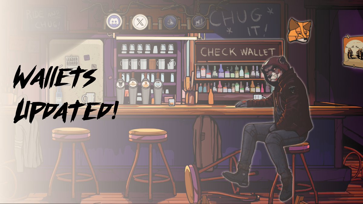 We have updated wallet checker with the latest entries. 

Please check your wallet. 

Locked and loaded for mint, chug it!

brewriders.com