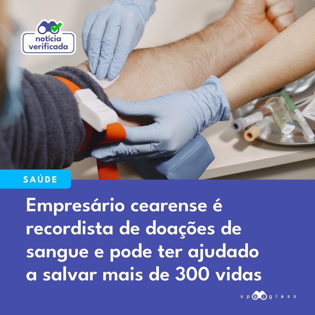 SpaiglassAI's tweet photo. George Viana Mendes, de 51 anos, já realizou 75 doações registradas no Hemoce e aguarda liberação médica para continuar ajudando.  
Saiba mais em https://t.co/AChTJ6yBEw  
#IA #AI #doaçãodesangue #hemocentro #Ceará #altruísmo #boaação #salvarvidas https://t.co/ULdVy2BZbT