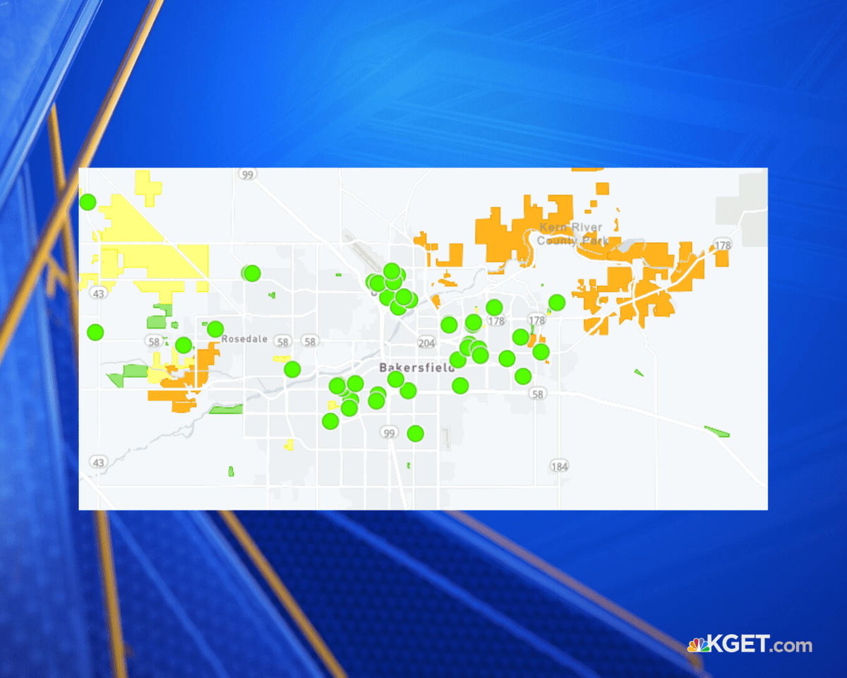 KGETnews's tweet photo. UPDATE: The number of PG&amp;E customers in Bakersfield affected by power outages has surpassed 10,000. Check back for updates. https://t.co/5LWITIJqzB https://t.co/VNdgKQnYh8