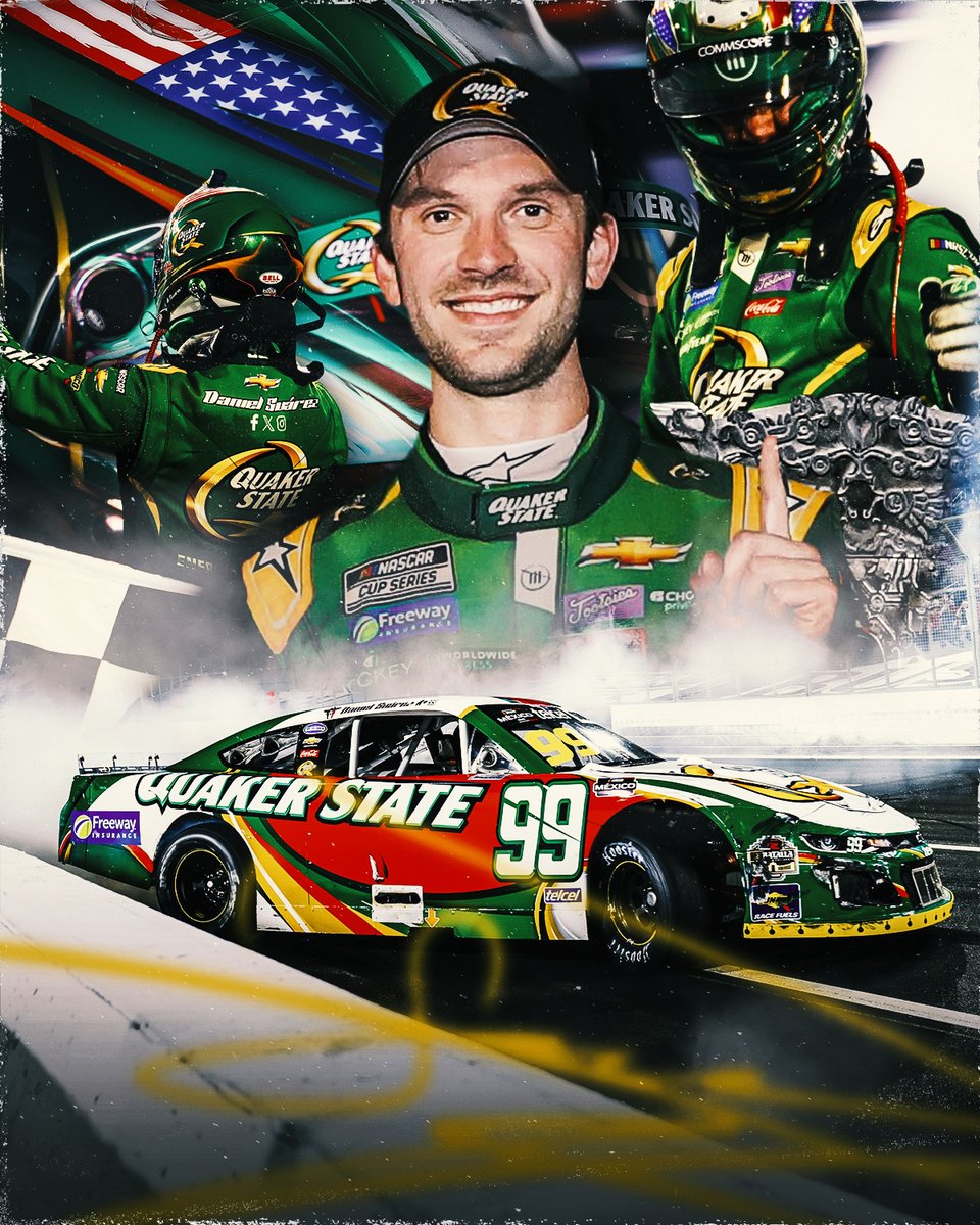 A triumphant return to the <a href="/NASCARMex/">NASCAR MÉXICO SERIES</a> Series for <a href="/Daniel_SuarezG/">Daniel Suárez</a>! 🇲🇽🏁