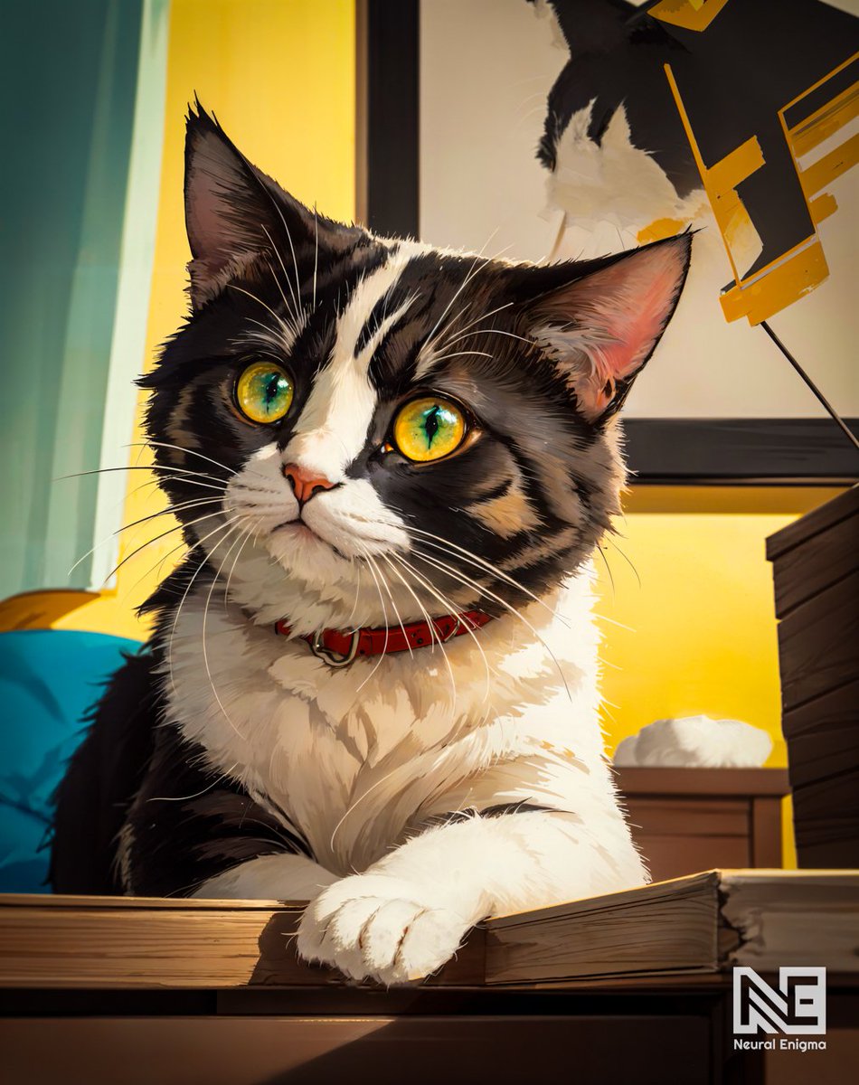 Neuralxenigma's tweet photo. Mischief Makers. Chaos meets cuteness, and furballs become fine art!
#aiart #AIArtworks #AIイラスト#cats

Main @NeuralEnigma https://t.co/g4UBtUNAK1