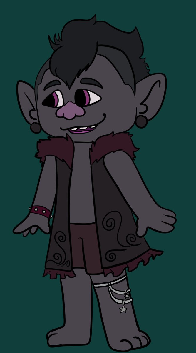 Ghostly_Siren's tweet photo. Hi , I am back with my trollsona Wyre. Ha 
You really think I just stopped fandom stuff? Jokes on you , trolls is my jam right now https://t.co/8gjfmf9r72