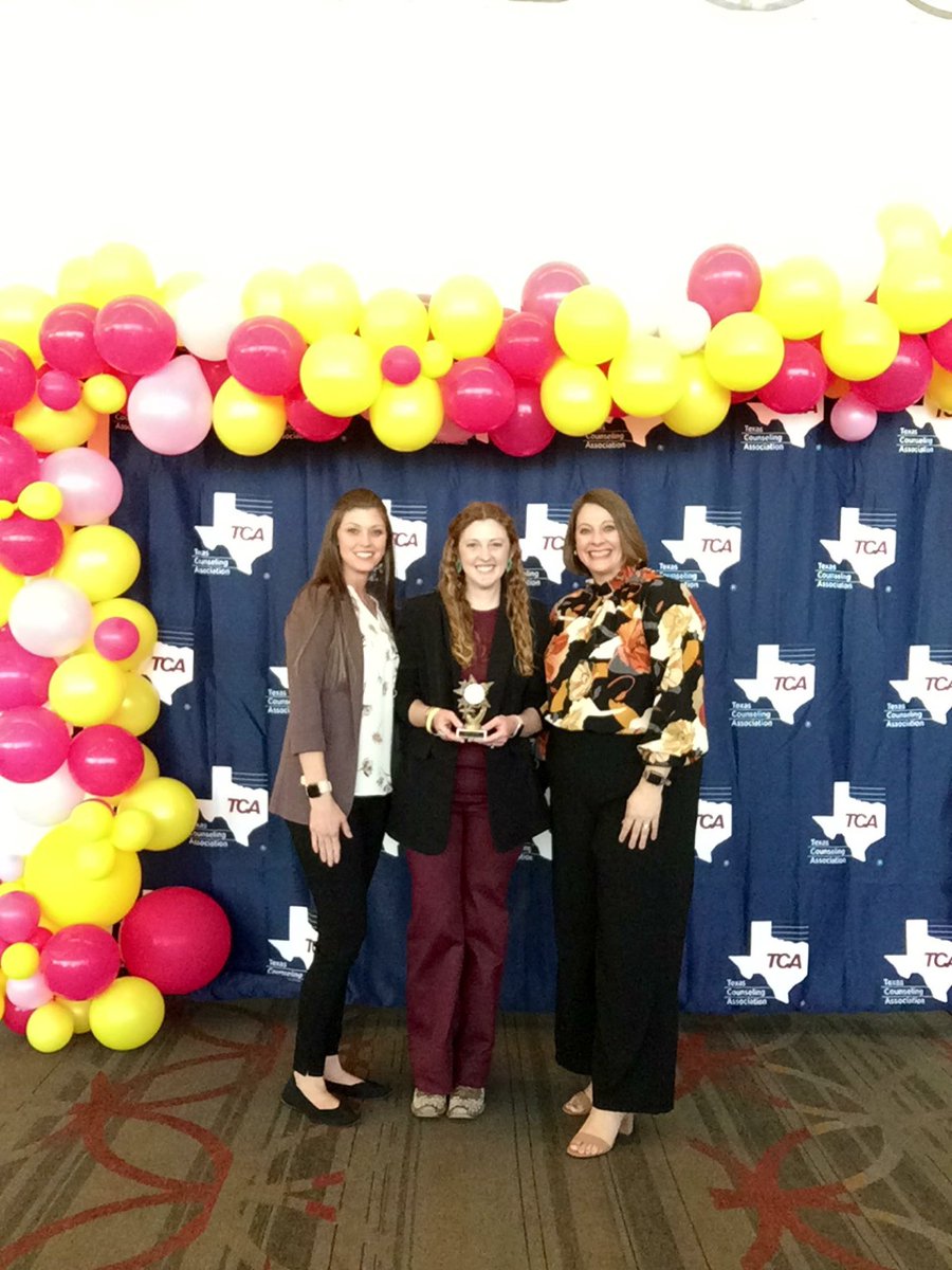 Celebrating Jess Riddle tonight at the <a href="/TxSCATweets/">Texas School Counselor Association</a> CREST Awards! She works so hard to build a counseling program that meets the needs of our Austin Bulldogs. <a href="/SanAngeloISD/">San Angelo ISD</a> Our people make the difference!