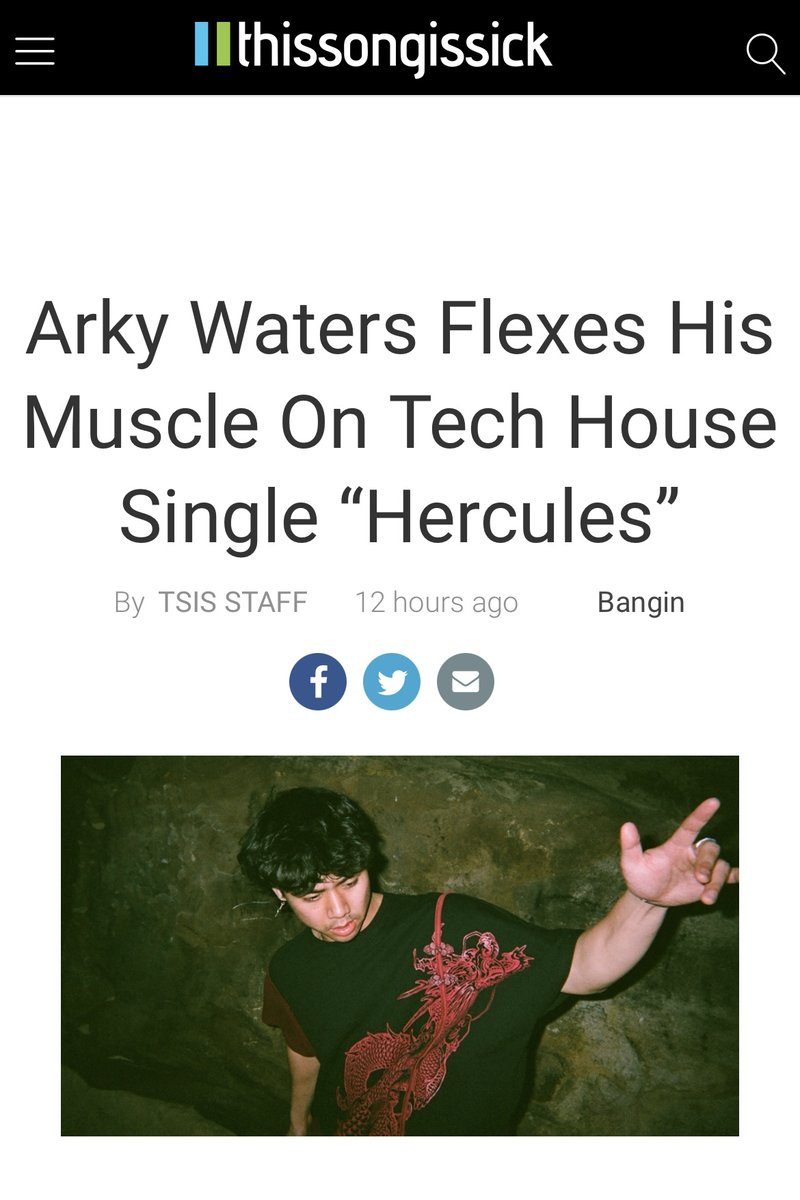 .@ArkyWaters' new single 'Hercules' is getting some love from @thissongissick_ ✨ thissongissick.com/post/arky-wate…