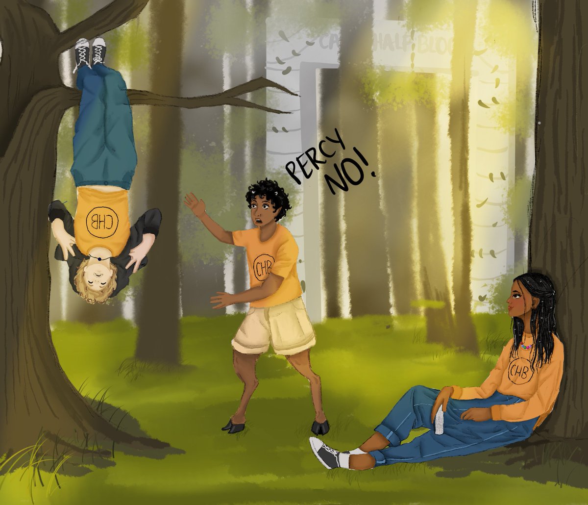 #CELESTIALTRIO: Shenanigans in the forest of Camp Half Blood

#PercyJacksonAndTheOlympians #PercyJackson #percyjacksonfanart #pjo