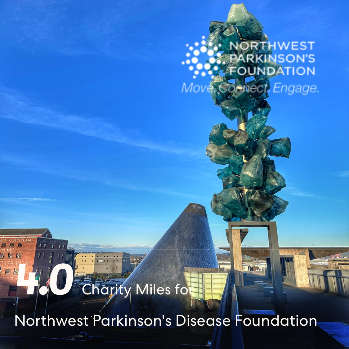 In #Tacoma 4.0 ⁦@CharityMiles⁩ for ⁦@NWParkinsons⁩ in honor of my Dad. I’d be grateful for your support. If you’re in a position to do so, please click here to sponsor me. miles.app.link/e/Vfb13D2QVGb