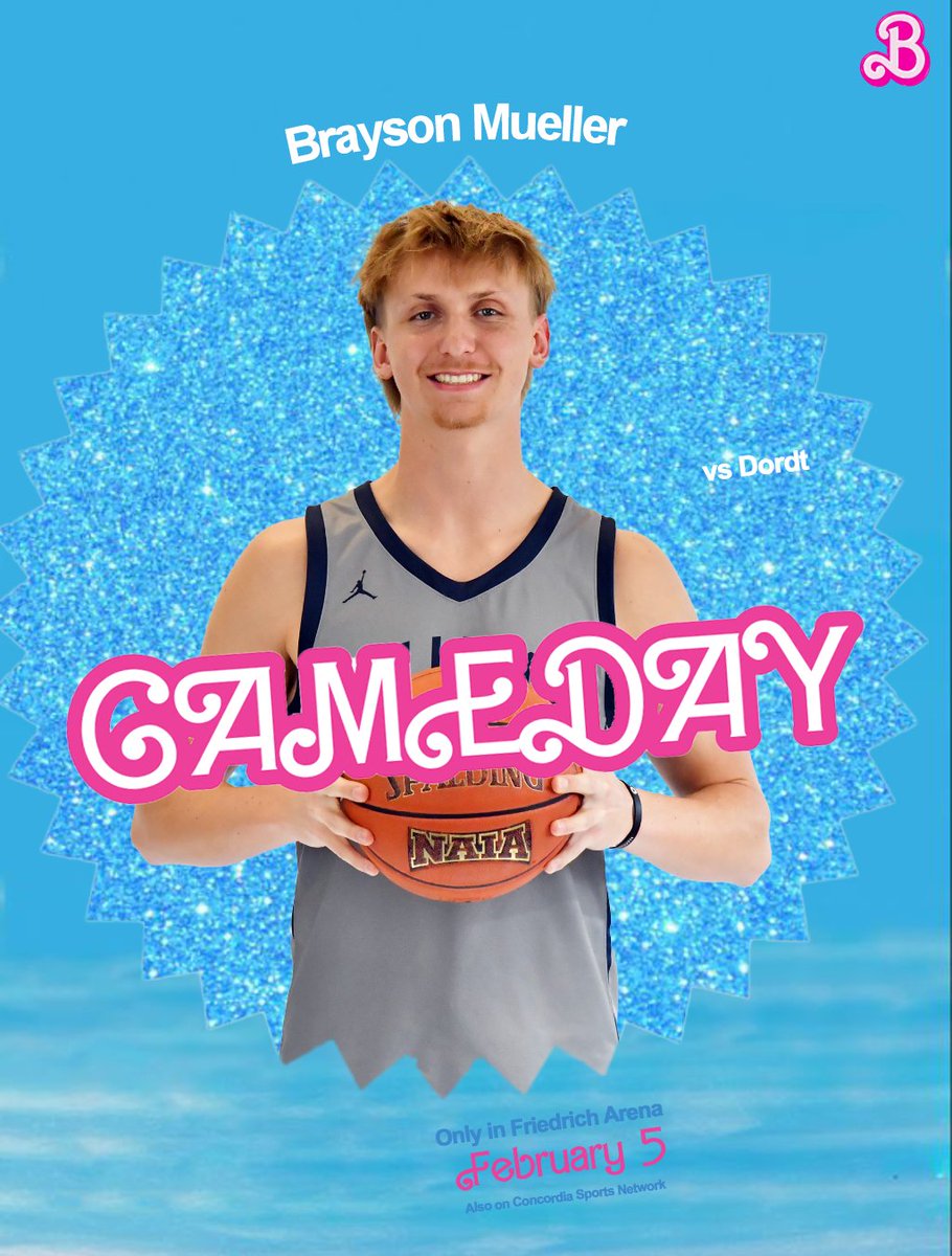 cunebulldogs's tweet photo. 🏀 GAMEDAY - Barbie and Ken Theme!! 🏀

@CUNEmbb vs Dordt

🕗 7:45 pm CT
📍 Friedrich Arena (Seward, NE)
📻 https://t.co/wLMZbOuiqY
📺 https://t.co/kpPrd0O45C
📊 https://t.co/boGJk1fWDy https://t.co/R8x9e0irCI