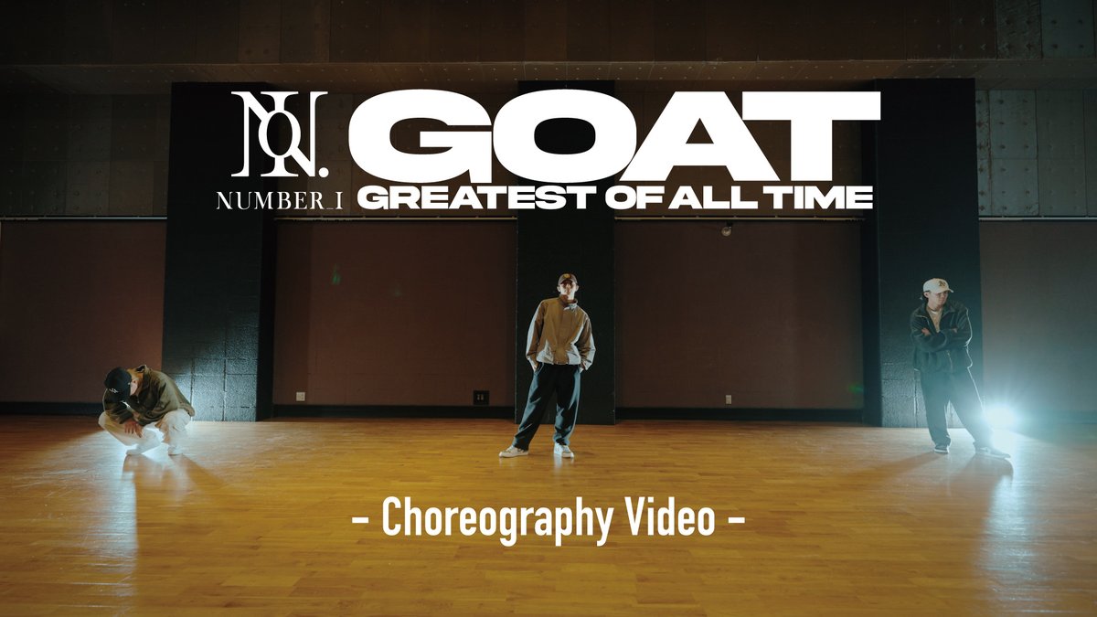 GOAT (Official Choreography Video)
will be out on YouTube tonight at 9pm(JST)

#Number_i_GOAT
#GOAT_ChoreographyVideo