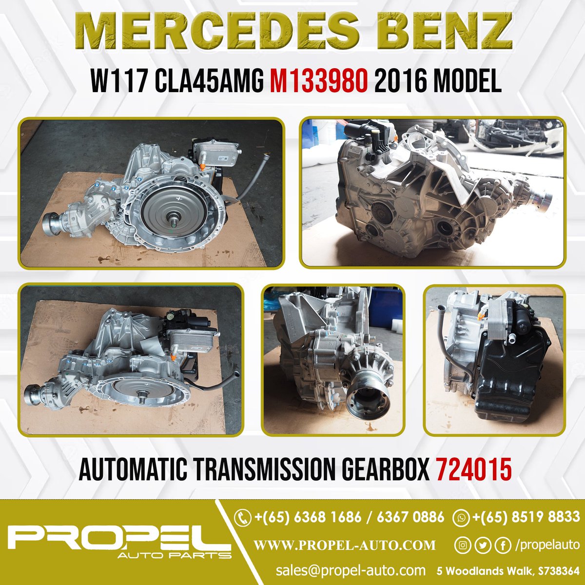 Mercedes W117 CLA45AMG 724015 Auto Transmission Gearbox #CNYSale

Ping us & Grab the Test Drive Car Gear for your ride🤗🚘🚕

#M133980 #AMGGearbox #W117 #CLA45AMG #AMG #Gear #Transmission #724015Gear #CompleteSet #SGCar #PropelAutoParts #eBay #OnlineStore #LowestMileage #66KMonly