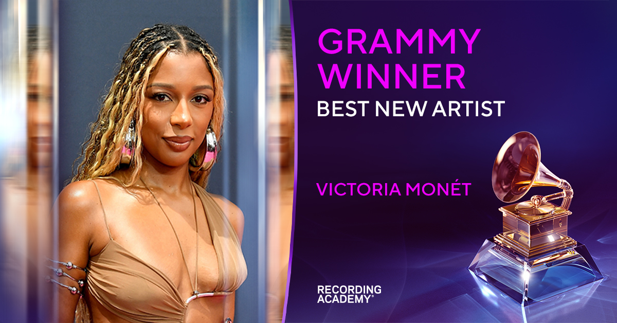 ✨✨✨ Congrats Best New Artist winner - @VictoriaMonet #GRAMMYs