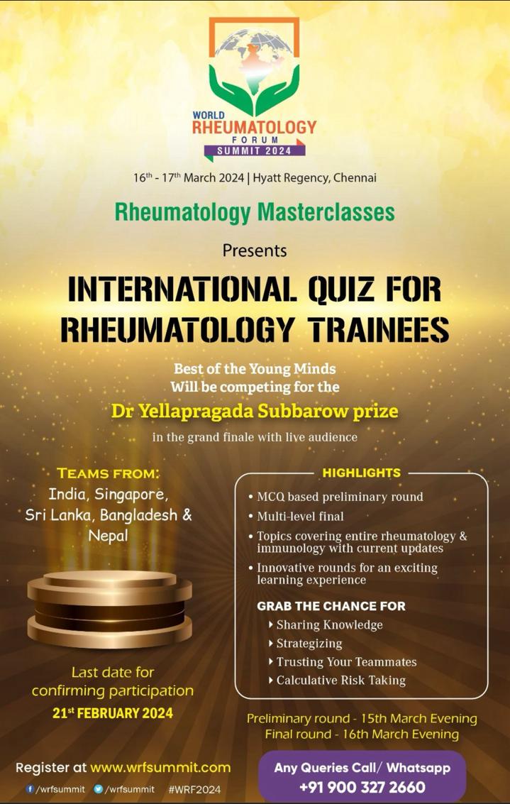 wrfsummit's tweet photo. Inviting rheumatology training centres to send in your team's entry! https://t.co/uImi3Jrp5s