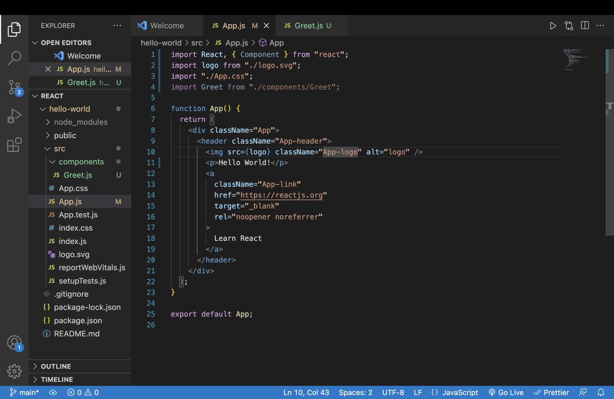 DhruvKathrotiya's tweet image. "Made progress on Day 2: Nailed down file structure and components in my React challenge! 💻
#50DaysOfReactLearning #ReactDevelopment #CodingJourney" 🌐