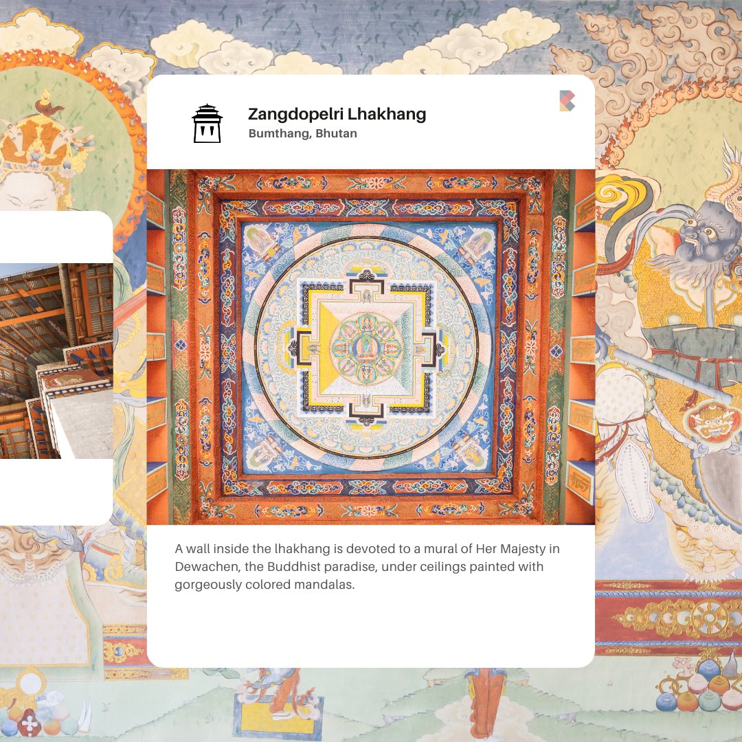 Zangdopelri Lhakhang took twelve years to build with the support of the third king's queen, Her Majesty Kesang Choeden Wangchuck, and stands in memory of her parents and grandparents, as well as for the well-being of the Bhutanese people and all sentient beings.