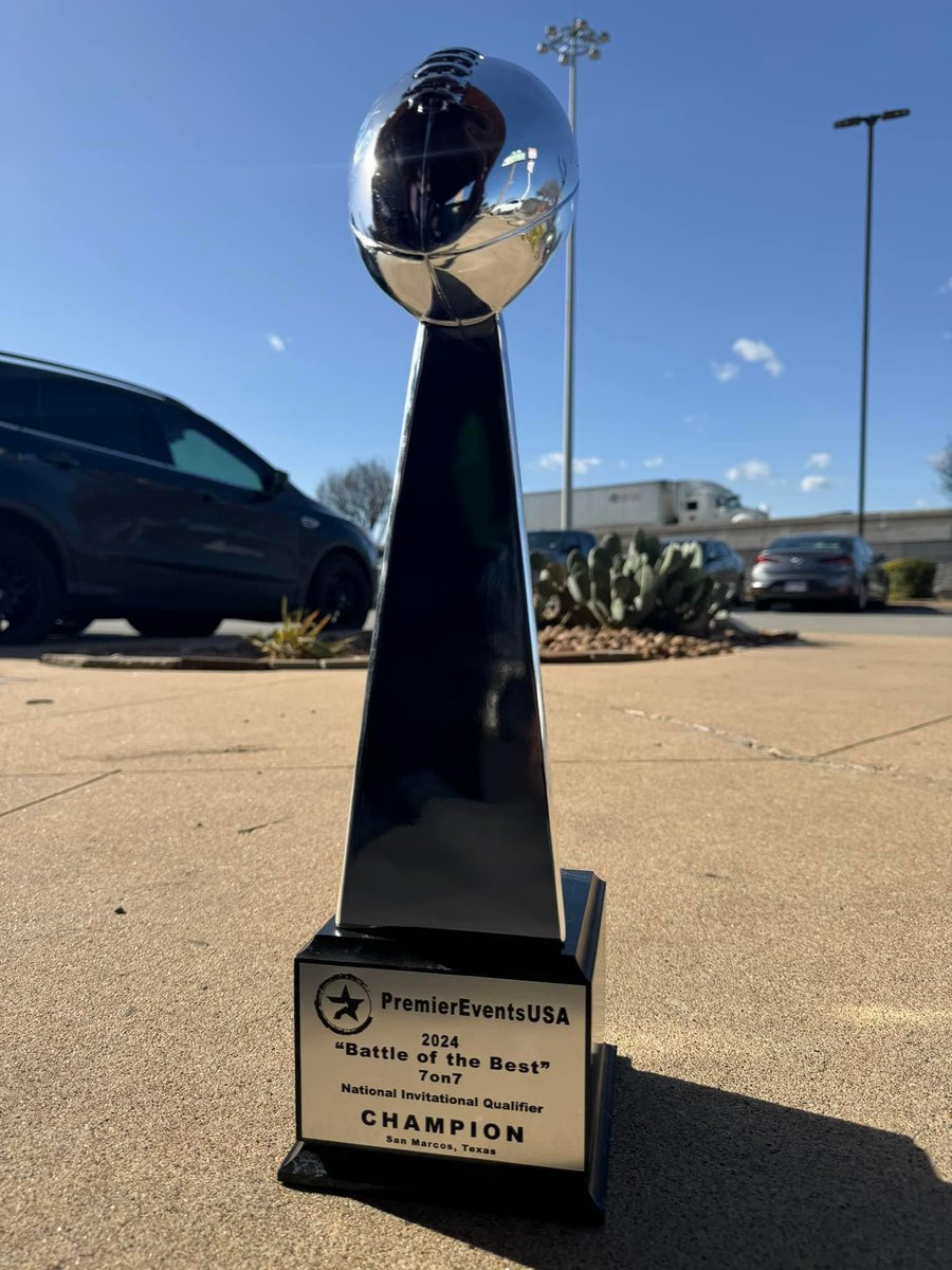 My 18U <a href="/Dreamkillers7v7/">Stxdreamkillers7v7</a> team won the Championship today!  Points scored totaled 195 with only 54 points allowed all weekend! <a href="/PremierEventsU2/">PremierEventsUSA</a> <a href="/rylen_22/">rylen rivas</a> <a href="/leos_jeremiah8/">Jeremiah Leos</a> <a href="/Bryan_King3/">Bryan King</a> <a href="/_jaacoby_/">Jacoby James</a> <a href="/jonah_james20/">jonah</a> <a href="/NomarAguirre27/">Nomar Aguirre</a> <a href="/SethGutierrez26/">Seth Gutierrez '26</a> <a href="/Thedariuse/">“Darius Elizalde”</a>