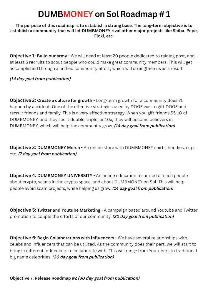 DumbMoneyERC's tweet photo. Let’s knockout this roadmap asap and get to the next phase 🦍

#DumbMoney #Gme #Sol #Altseason #crypto https://t.co/q4o3O746Ej