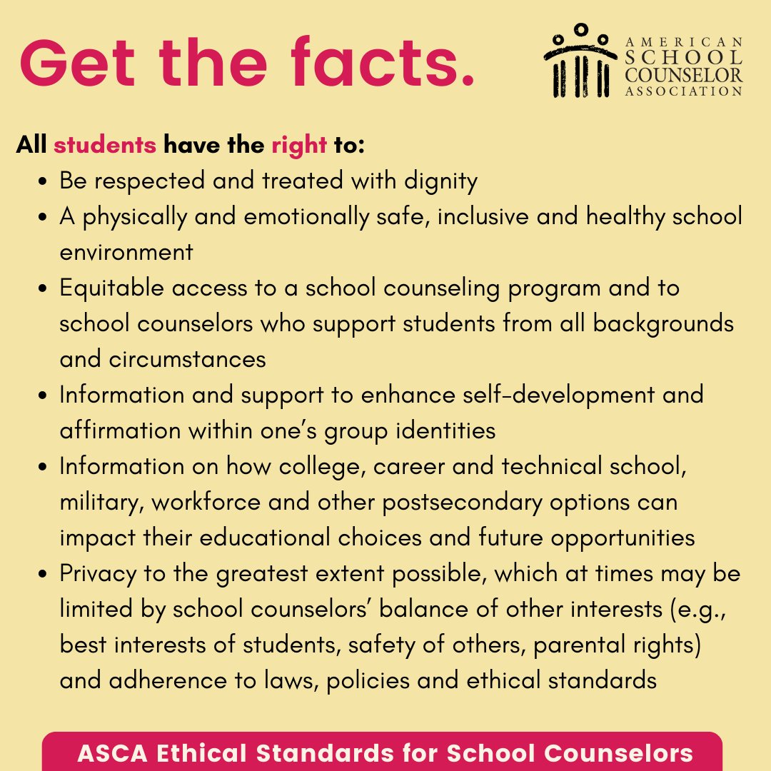 Chelsea Windhorst (@cwindhorst2) on Twitter photo ASCA is what School Counselors follow when it comes to standards. We firmly believe that students are our main focus and we strive to support them in our school community. πππ#NSCW24 <a href="/RktRegistrar/">Ms.Ropπ«</a> ASCA is what School Counselors follow when it comes to standards. We firmly believe that students are our main focus and we strive to support them in our school community. πππ#NSCW24 <a href="/RktRegistrar/">Ms.Ropπ«</a>