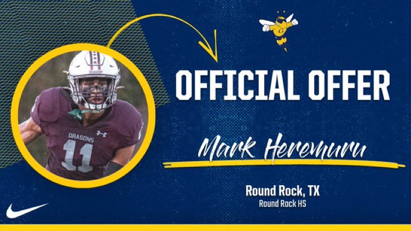 #AGTG After a Great talk with @JameslewisCoach  I am blessed to receive and opportunity to play at <a href="/GracelandFB/">Graceland Football</a> 🟡🔵  
<a href="/RoundRockFB/">Round Rock Football</a> <a href="/TenneyCoach/">Coach Tenney</a> @_CoachParker <a href="/GrowthWithDesso/">Des Haynes</a> <a href="/Shaun_Rut/">Shaun Rutherford MEd🎓</a> <a href="/juice7v7/">Juice Football</a>