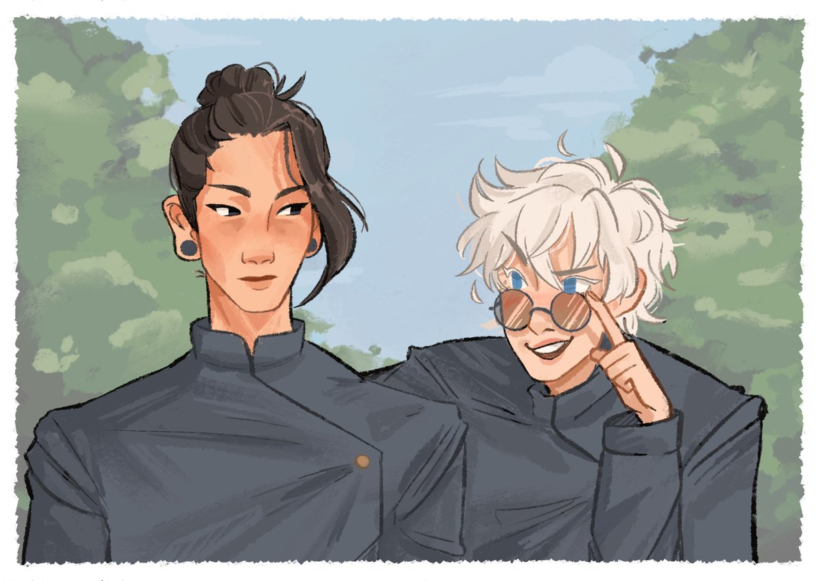 I was gonna save this for closer to the con but I'm feeling like I'll get to in my head abt it 🩷 satosugu my beloveds