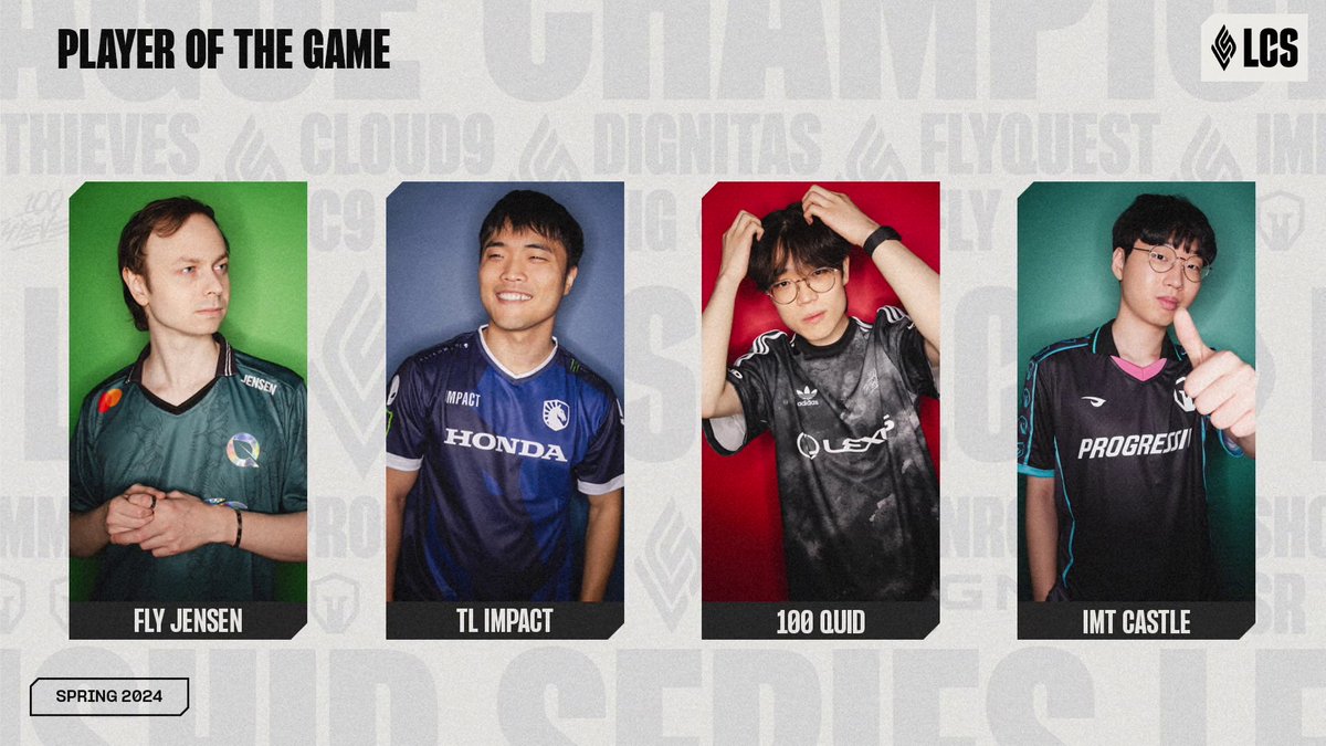 LCSOfficial's tweet photo. These four POGged out today! #LCS https://t.co/QmV6SP8DtQ