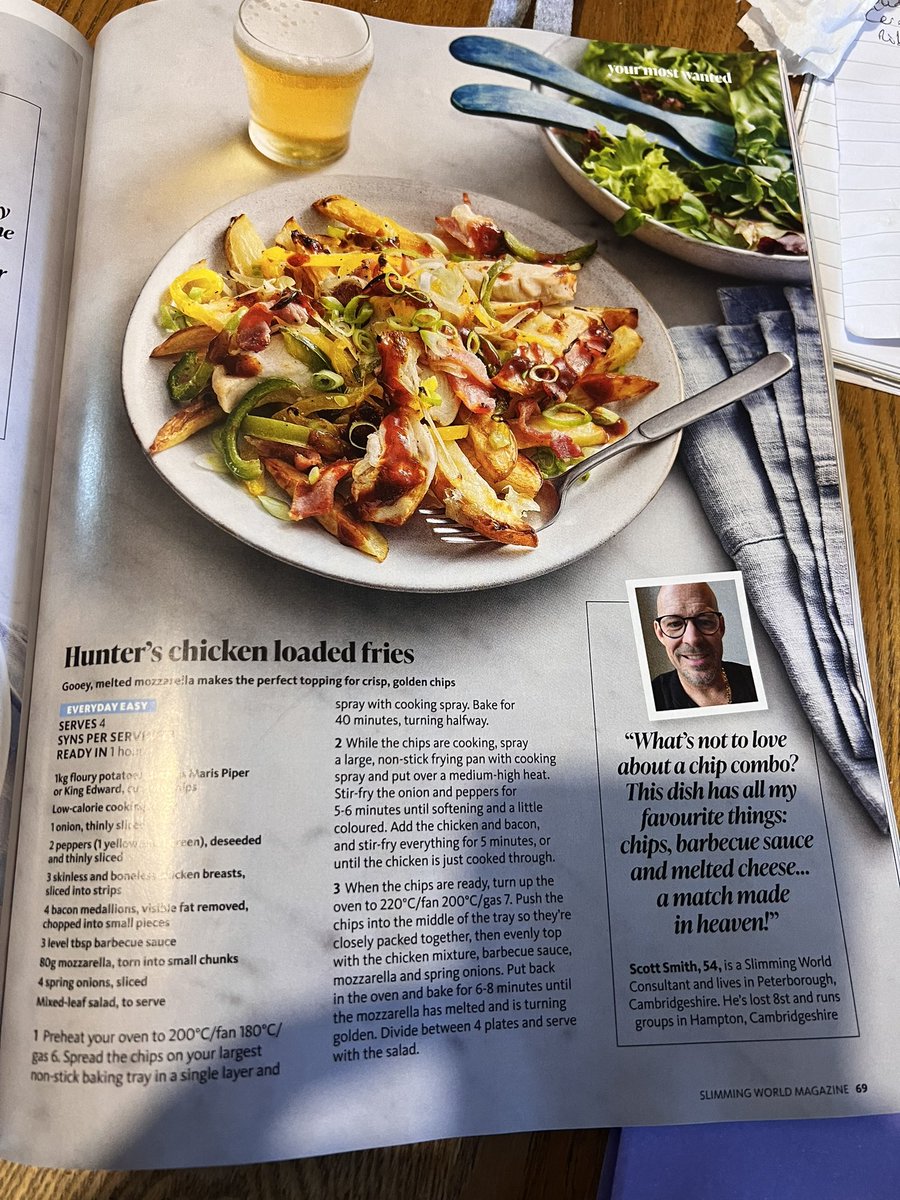 Is you cook one thing from the new @SlimmingWorld magazine make it the hunters chicken loaded fries! DELICIOUS!! #swmagazinemakes #slimmingworld #foodoptimising