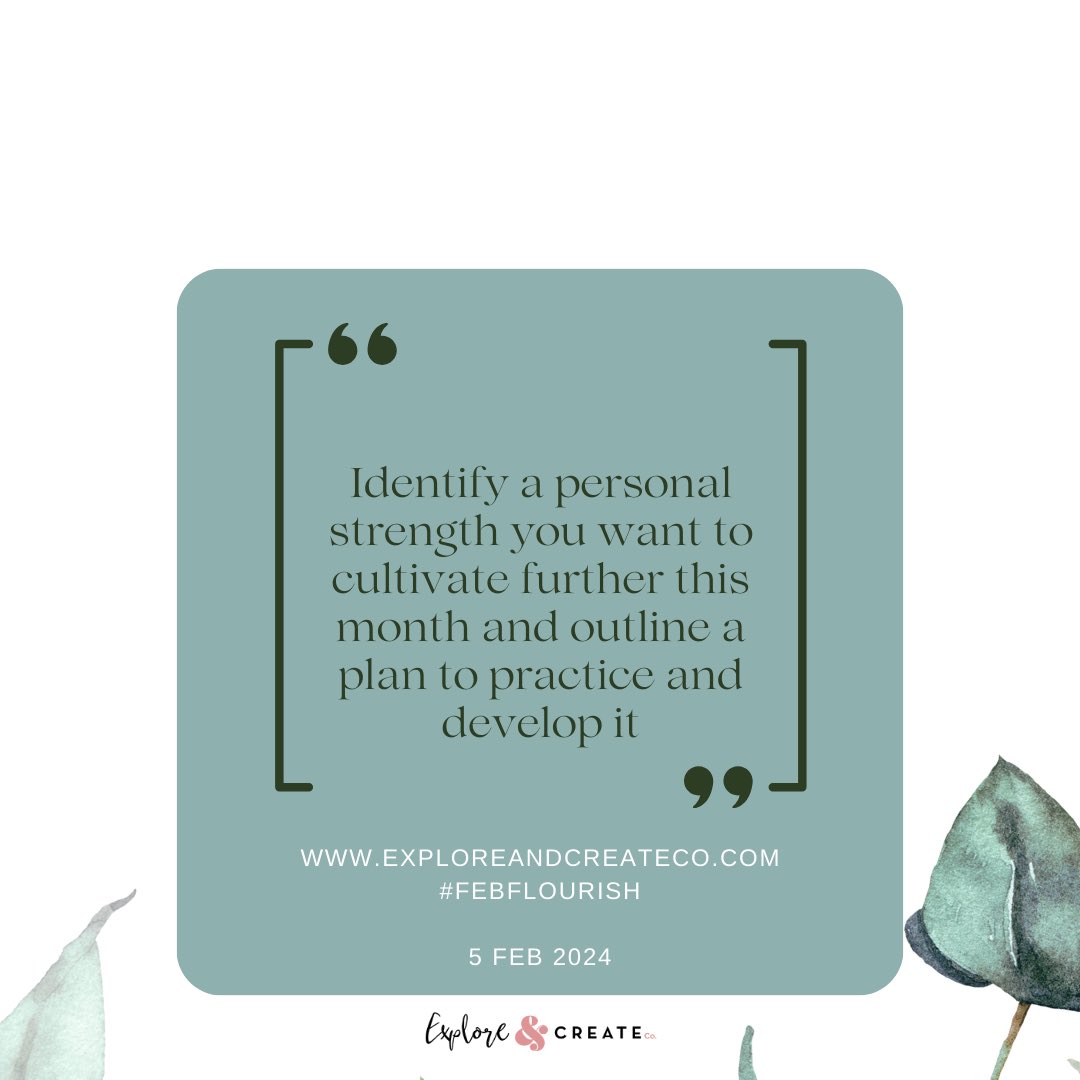 rellypops's tweet photo. Well hello Monday 5th Feb. Today is all about strengths. My key reminder sets here are:
• Strengths energise us.
• Strengths allow us to be gentler to ourselves and others.
• Strengths offer us a new way to experience a situation.
#febflourish https://t.co/ABBfudUNsZ