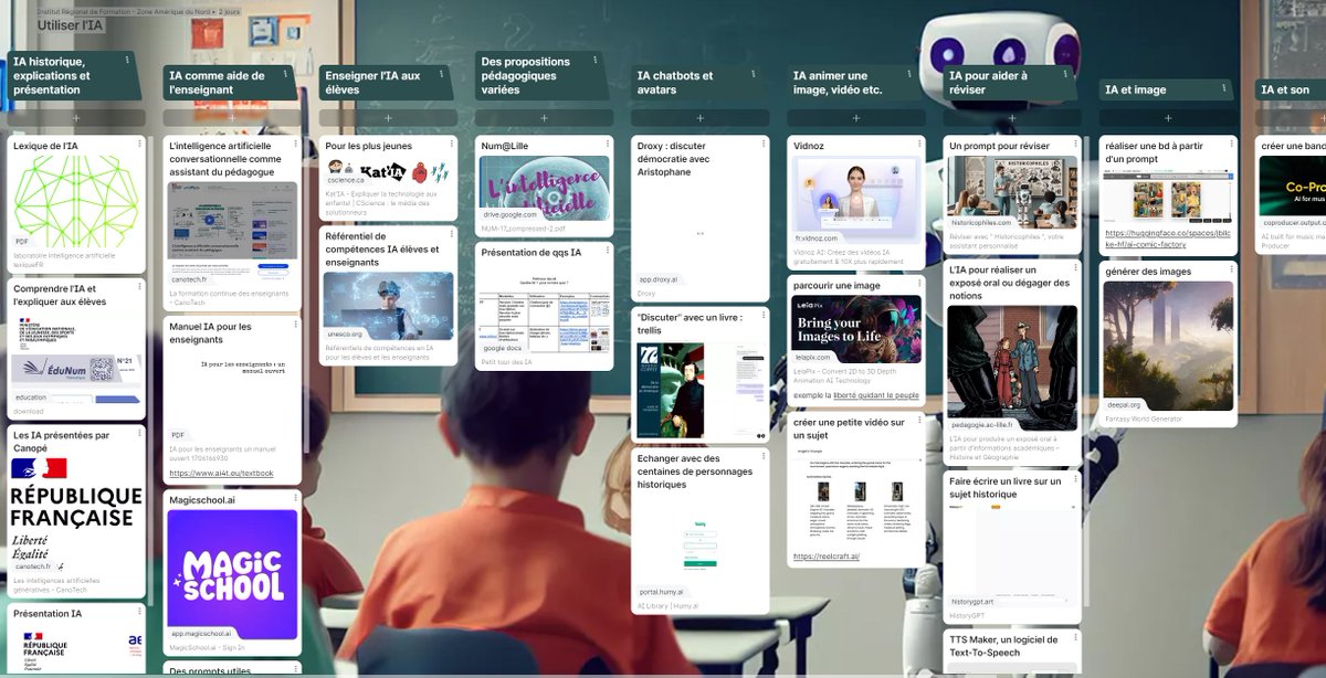 IRF_AEFE_ZAN's tweet photo. Formation établissement [AEFE 🇨🇦 🇺🇸] au lycée Claudel d'Ottawa.   
> Enseigner l'#IA / enseigner avec l'IA 
> #Diversifier ses pratiques : les plans de travail    

Formation animée par @LotonMorgan
📆1 et 2 février 2024
🏫@lyceeclaudel https://t.co/26upgzZ3fJ