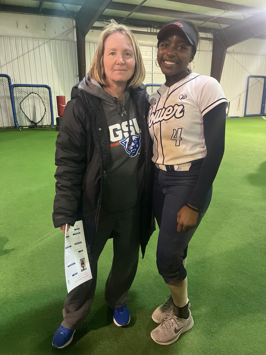 Thank you @GSU_Softball for hosting an amazing camp! I loved the fun environment that the players created. Thank you @CoachANicholson, @richardnich24, and @LaurenWhitten27 for coaching me today! Can’t wait to come back! @GAPowerRouse @IHartFastpitch @softball_dugout @SBRRetweets