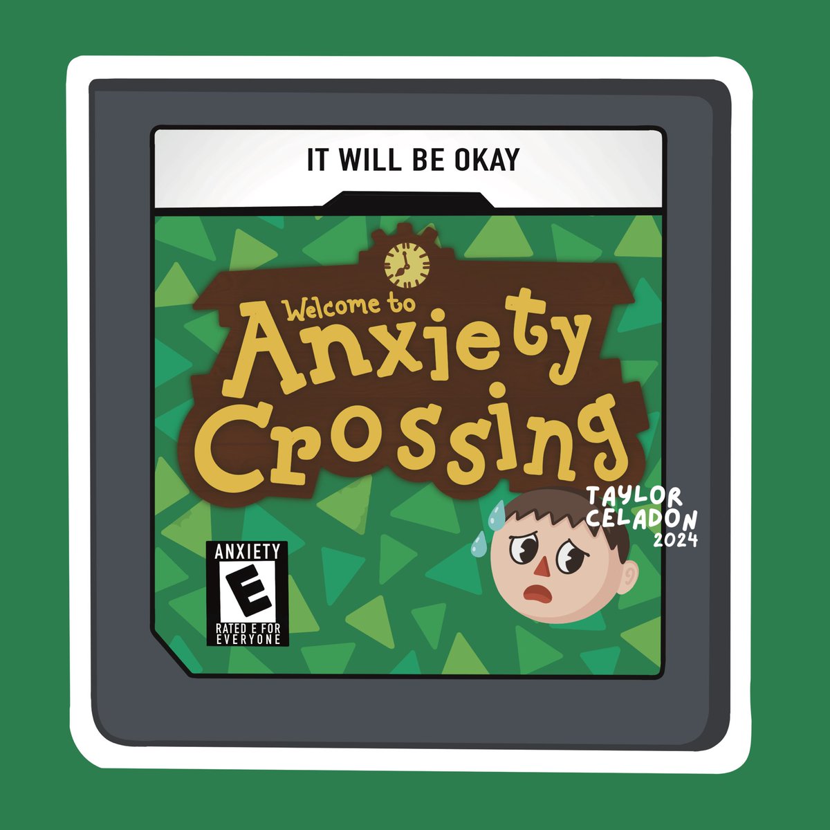 taylorceladon's tweet photo. y’alllllll i have the perfect Animal Crossing inspired sticker for all my anxious girlies out there!!! 

Available at the 🔗 in my bio!!! 🍃✨🌱 https://t.co/MIQ1o1jH78