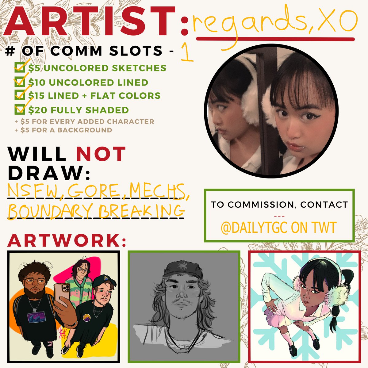 xo (@regardsxo) on Twitter photo CHAT!
MY ONE SLOT IS OPEN!! RAHHHH
to comm me, contact <a href="/dailytgc/">daily groupfart</a> with proof of donation to one of the organizations listed in the thread and say you want a commission from me! yippee! then we can talk further in dms hehe :D CHAT!
MY ONE SLOT IS OPEN!! RAHHHH
to comm me, contact <a href="/dailytgc/">daily groupfart</a> with proof of donation to one of the organizations listed in the thread and say you want a commission from me! yippee! then we can talk further in dms hehe :D