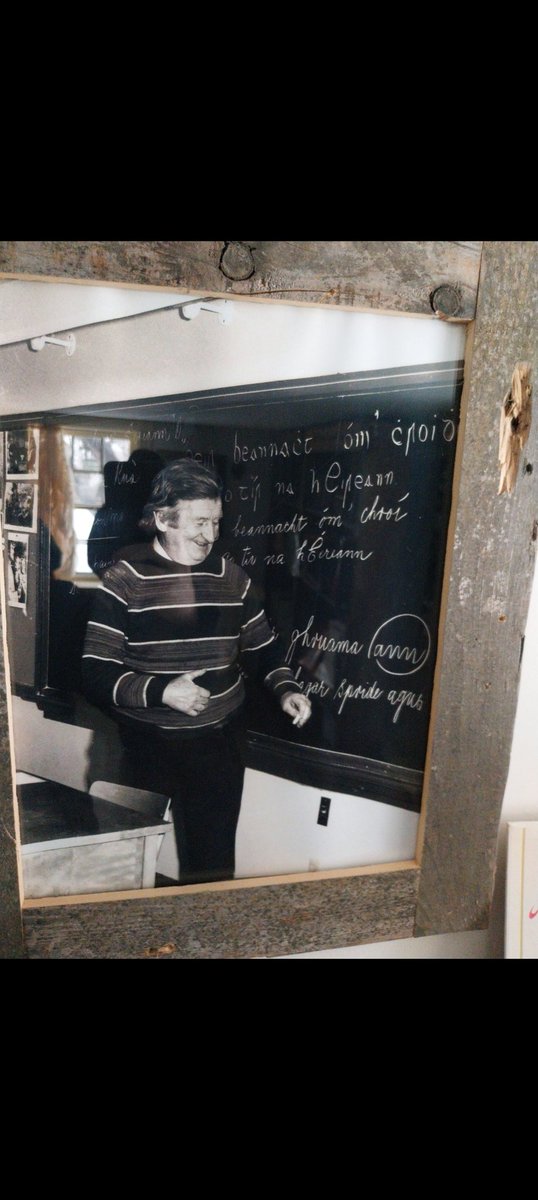 Aly O'Brien ag múineadh na gaeilge i dTalamh an Éisc. An geansaí. An cló. An aoibh lách. Iconic.

Aly O'Brien teaching Irish at MUN. The jumper. The font. The cheeky smile. Iconic.