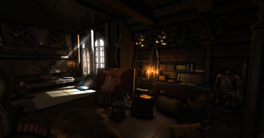 WIP! Rebuilding the attic space of the baker families house that adopted Noelle in the Jeweled Crozier atm :D

There is a gap of 5+ years between the 2 builds and it's amazing to see this throwback to my tumblr housing days!!