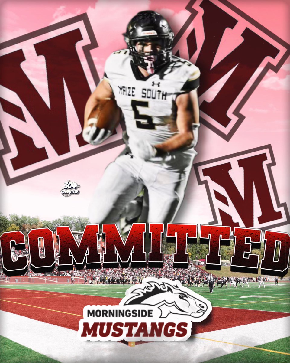 Excited to announce my commitment to Morningside University. Thank you to my family, teammates, coaches, and everyone else that helped me along the way. Roll Stangs!