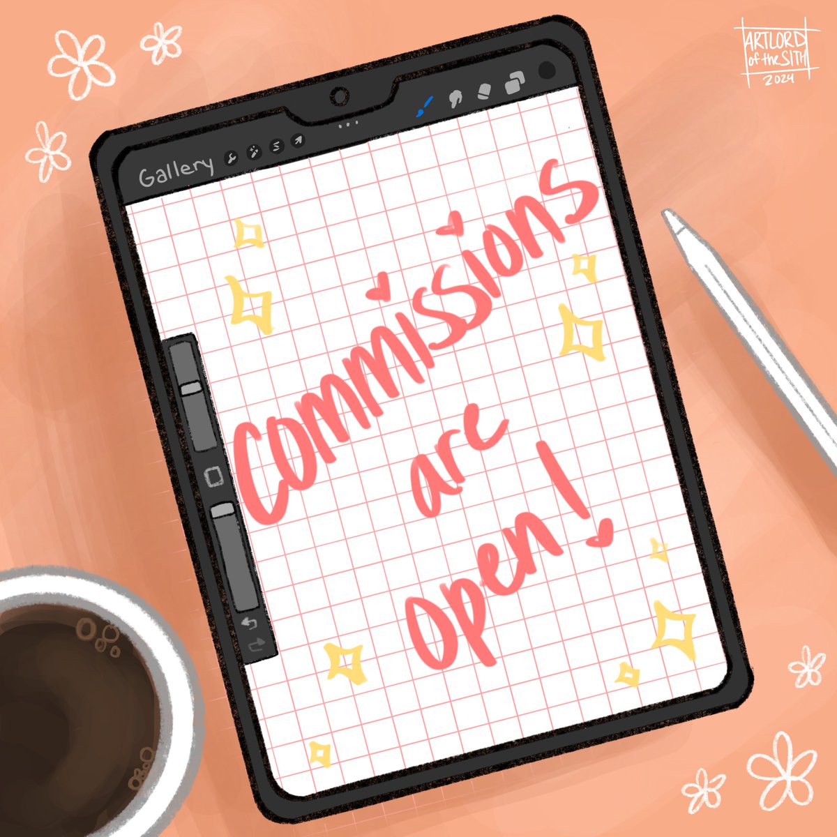 Hey everyone my comms are open! I will post the pricing details in the comment below. Full payment is due via PayPal (or Venmo) after the sketch is approved by you. Please send a DM either here or on my instagram account (artlordofthesith) if you are interested.