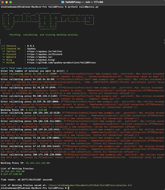blueteamsec1's tweet image. Valid8Proxy - Tool Designed For Fetching, Validating, And Storing Working Proxies dlvr.it/T2Jcg7 #Multithreading #Valid8Proxy