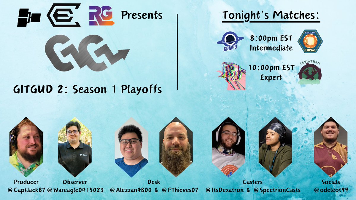 GitGud_Events's tweet photo. It all comes down to this!
The final night of GG2:S1 and 2 more champs to crown!
8pm EST - Grav-9 vs @paragonesportow Topaz
10pm EST - @TeamDivinityOW Leviathan vs Bocchi's Mochis
Don't miss the thrilling conclusion of #GITGUDisBACK!
https://t.co/XnYgEwKH9H https://t.co/VzoD7mlm85