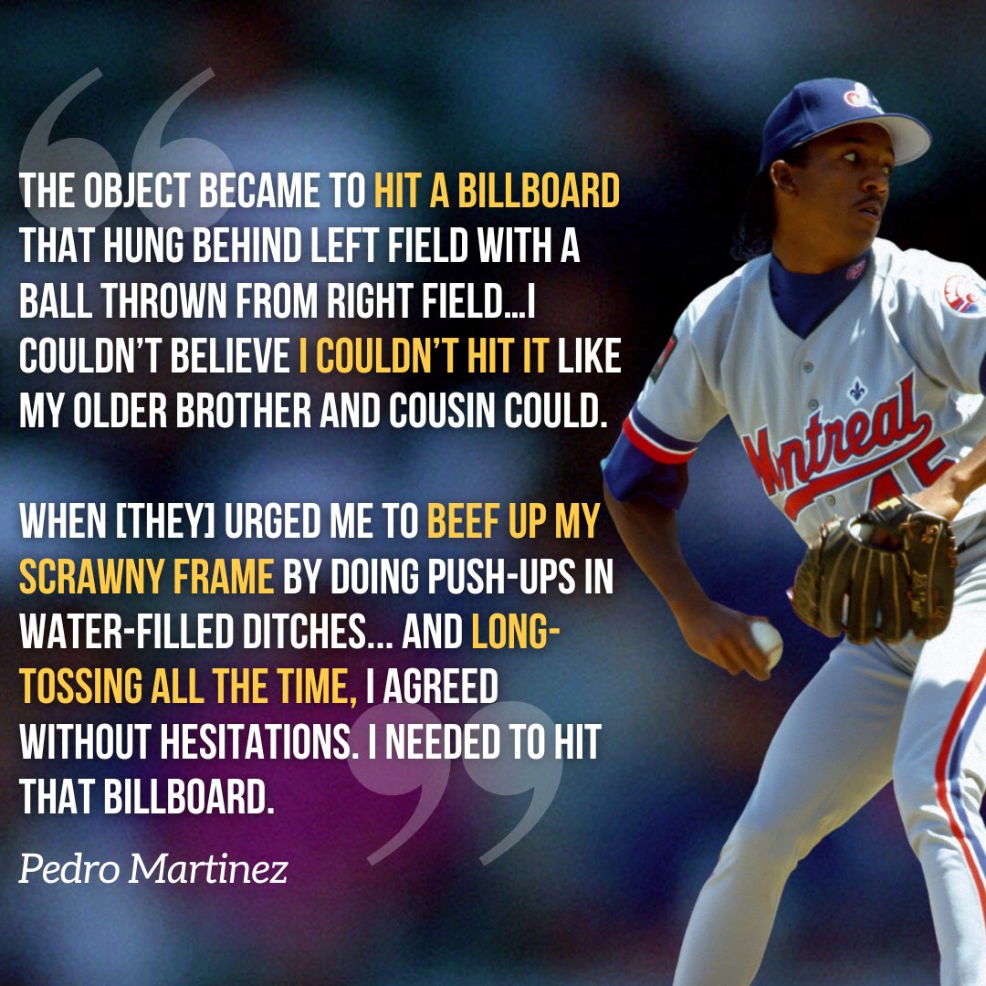 Pedro Martinez, on developing his overpowering fastball through long toss & strength training.