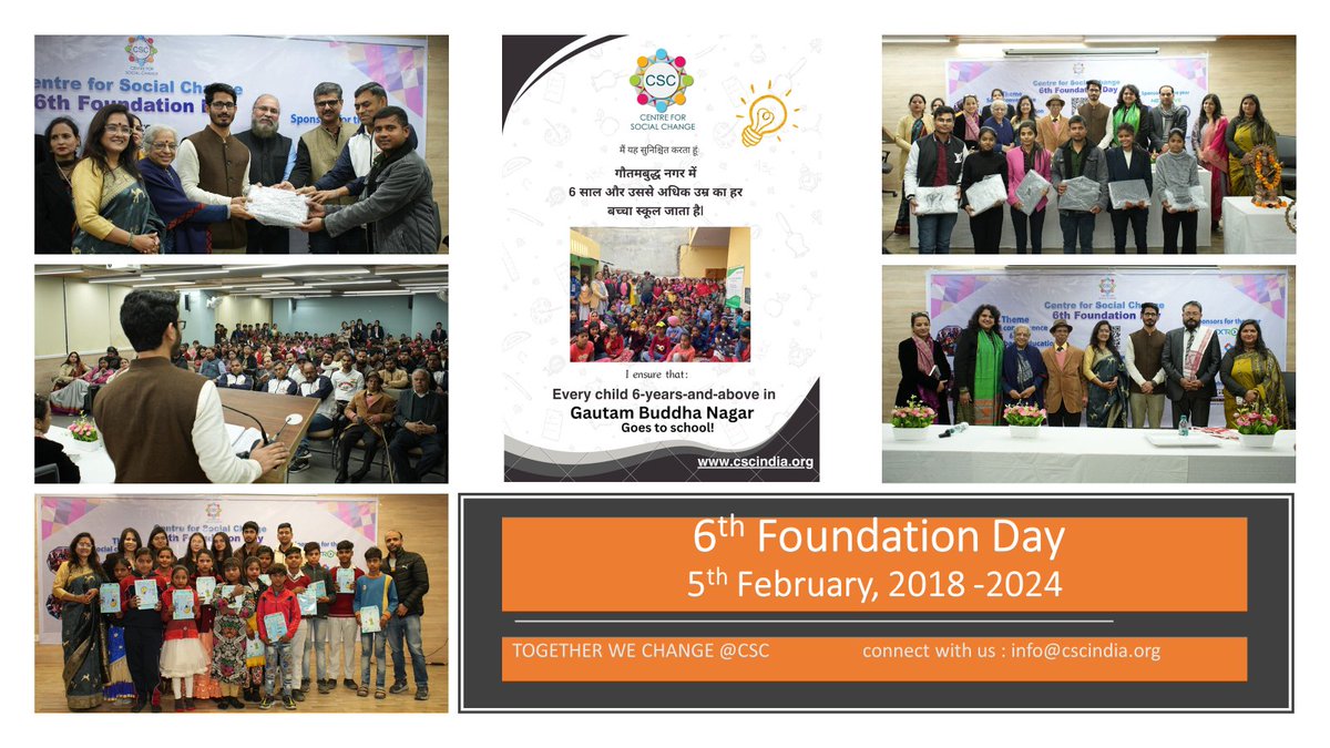 Deep gratitude to each one of you for being a part of <a href="/CSCIndia_org/">Centre for Social Change</a> for last 2,190 days. We walked this far with the support of an excellent team, friends, supporters and love of dear children and parents. Thank you Sh.Rahul Pawar ji <a href="/Bsagbn1/">Bsagbn</a> for your empowering vision of change.