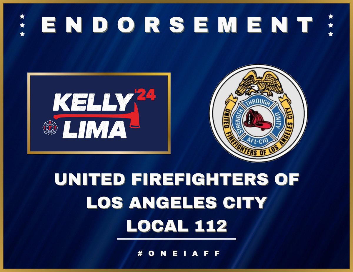 It’s been just over a week since we launched our re-election campaign and the endorsements are flying in. We are excited to announce our our home locals @LOCAL_718 and @UFLAC have endorsed. Join the growing list of locals for #OneIAFF, visit kellylimaforiaff.com