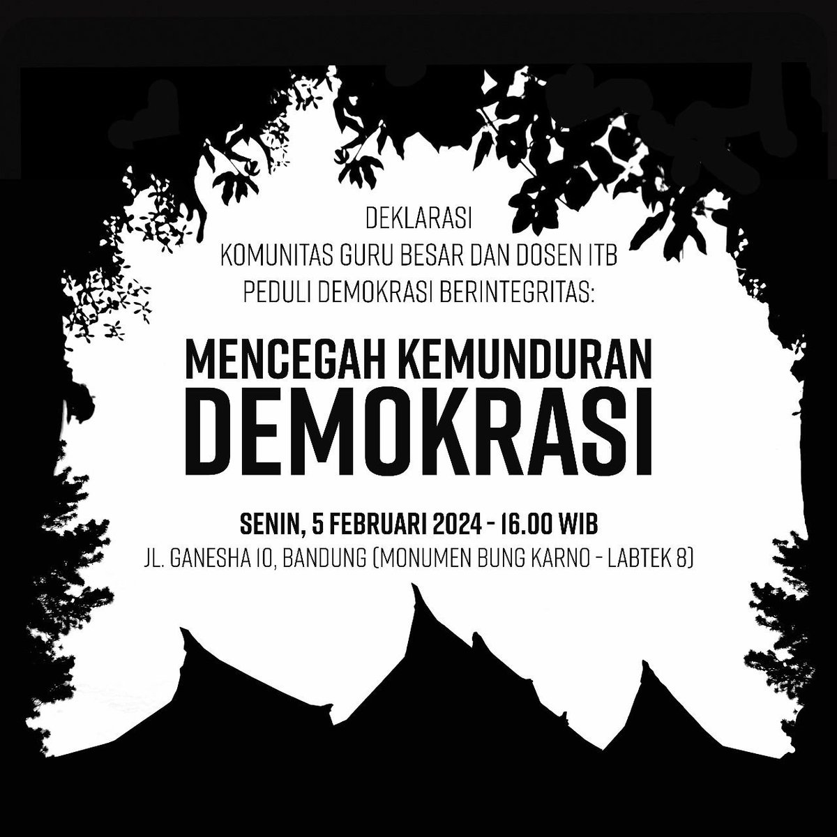 yanuarnugroho's tweet photo. akhirnya! 

aku padamu, alma mater tercinta @itbofficial! 

kita jaga agar demokrasi yg telah susah payah diraih dan diperjuangkan ini tidak mundur kembali. upaya ini memang tidak mudah, tapi bukankah semangat ganesha adalah melakukan sesuatu JUSTRU karena sulit?

vivat ganesha! https://t.co/ndudhF9nqB