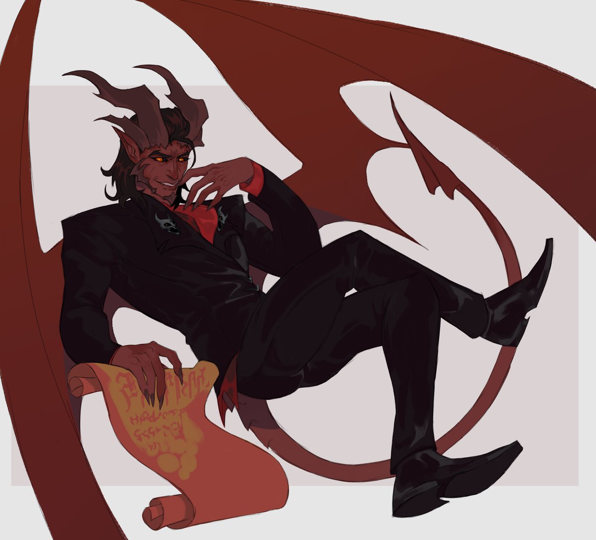 F00LCORRUPTION's tweet photo. @SpookyStirfry handsome monsters are allowed?📜 
#monster https://t.co/lQqHxCqgxx