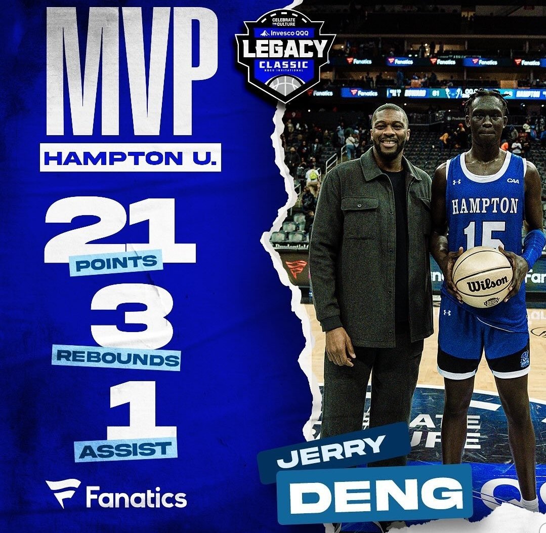 Legacy Classic MVP, Hampton University Jerry Deng against Howard University