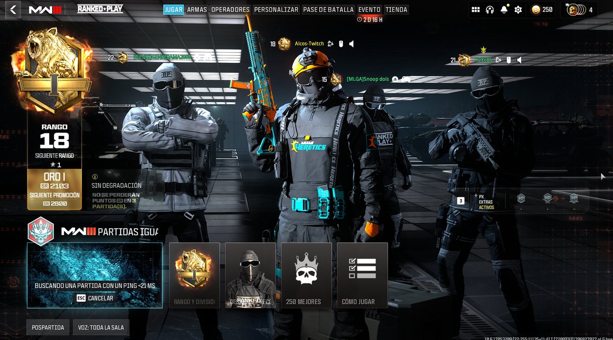 Alcostita's tweet image. objetivo de la primera season cumplido, estamos en oro, season 2 platino?.. mínimo
#rankedmw3 #mw3 #callofduty 
@CallofDuty