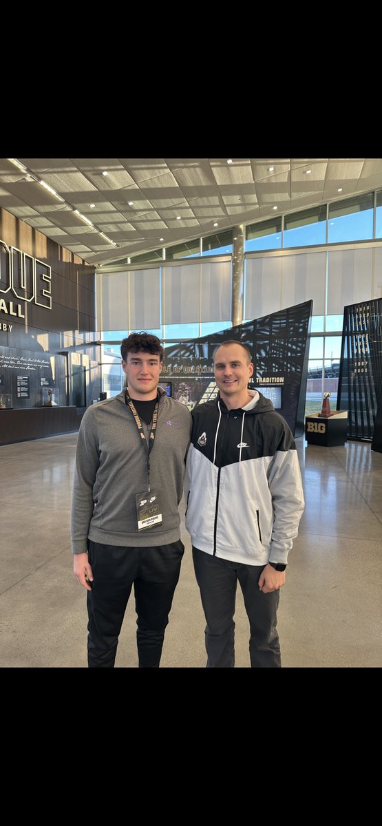 Brayden Boeing (@braydenboeing) on Twitter photo Thank you for having me this weekend <a href="/BoilerFootball/">Purdue Football</a>! It was an awesome experience.
<a href="/JSinz84/">Justin Sinz</a>
<a href="/CoachConard/">Coach C (Conard)</a>
<a href="/Coach_Walters/">Ryan Walters</a> Thank you for having me this weekend <a href="/BoilerFootball/">Purdue Football</a>! It was an awesome experience.
<a href="/JSinz84/">Justin Sinz</a>
<a href="/CoachConard/">Coach C (Conard)</a>
<a href="/Coach_Walters/">Ryan Walters</a>