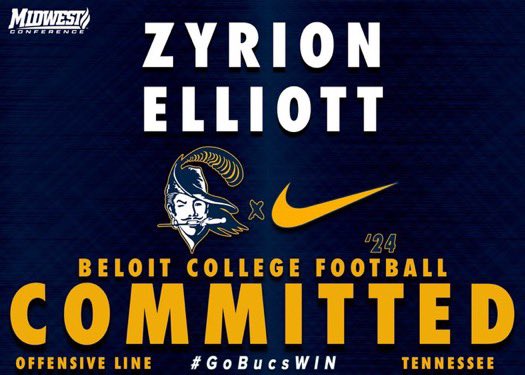 I’m blessed to continue my academic and athletic career at <a href="/BeloitBucsFB/">BeloitBucsFootball</a> 
<a href="/ClarksvilleFB/">Clarksville Football</a> <a href="/IsaacShelby/">Isaac Shelby</a> <a href="/TGeggie6/">Trevor Geggie</a>