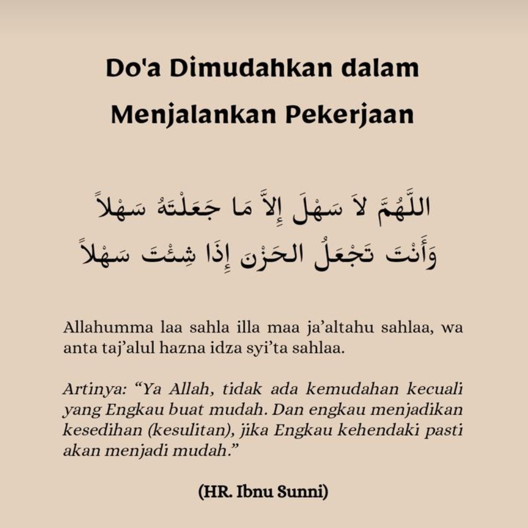 DiaraFathiya's tweet photo. Do'a dimudahkan dalam menjalankan pekerjaan✨ https://t.co/kVv1VJRvCm