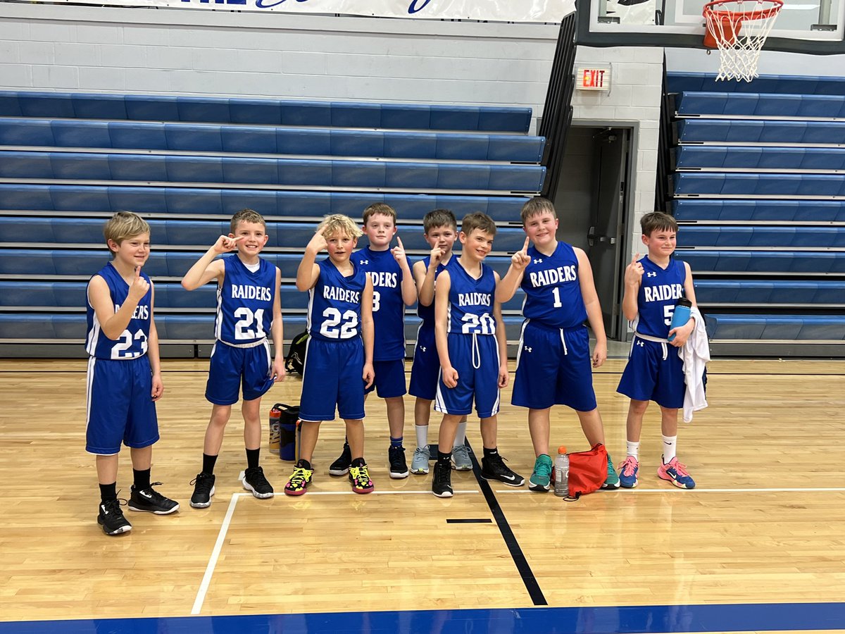 Congratulations to these young Raiders who won their tournament in West Point today and finished their season 7-0.