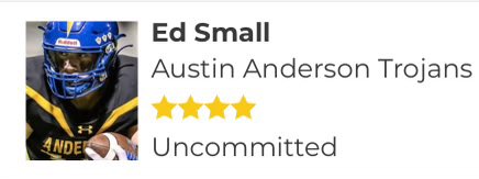 Thanks to @dctf for the four-star ranking. Honored to be ranked among the top ten wide receivers in the state. @GPowersScout @MikeRoach247 @On3Recruits @MikeRoach247 @TomLoy247 @d_hatcher80 @247Hudson